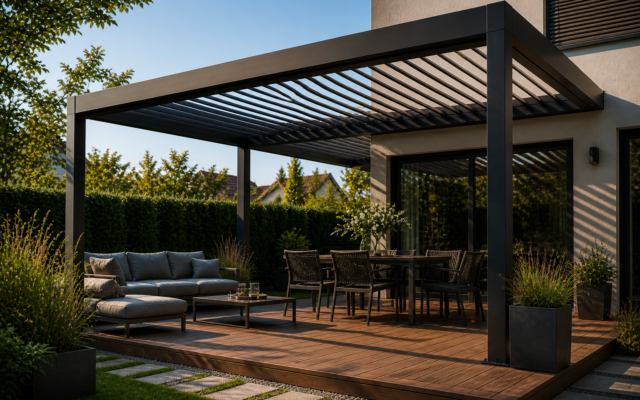 Pergola aus Polen mit Montage – wie beeinflusst eine hochwertige Pergola den Wert und die Wirkung der Immobilie?